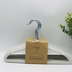 15 Pack Baby Hangers Childrens, Kids Hangers with Velvet Hangers 11 Inch
